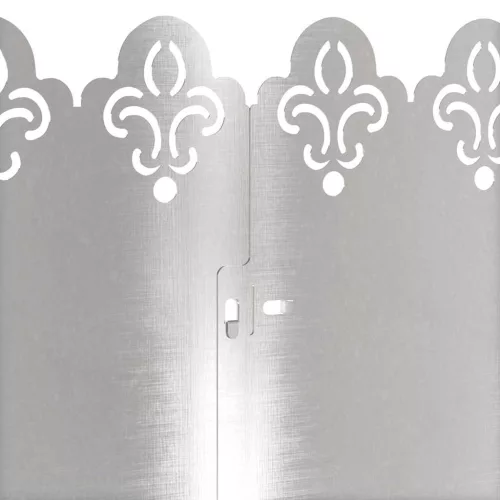  Gyepszegélyek 10 pcs Ezüst 103 x 0,05 x 22 cm Rozsdamentes acél