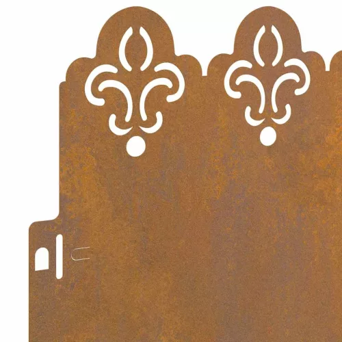  Gyepszegélyek 30 pcs Rozsdás 103 x 0,05 x 22 cm