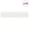  Gyepszegélyek 10 pcs Fehér 103 x 0,05 x 22 cm Acél
