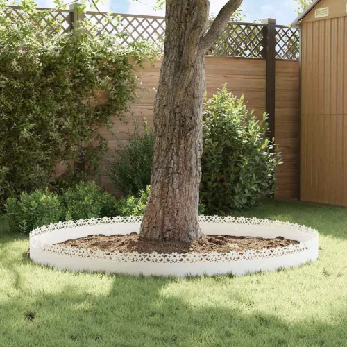  Gyepszegélyek 10 pcs Fehér 103 x 0,05 x 22 cm Acél