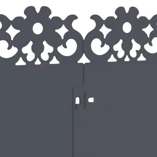  Gyepszegélyek 10 pcs Antracit 103 x 0,05 x 22 cm Acél