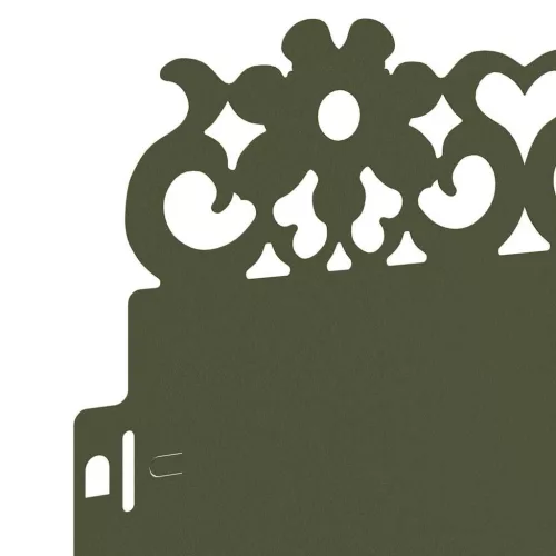  Gyepszegélyek 30 pcs Olajzöld 103 x 0,05 x 22 cm Acél