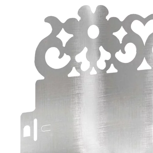  Gyepszegélyek 10 pcs Ezüst 103 x 0,05 x 22 cm Rozsdamentes acél