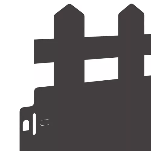  Gyepszegélyek 10 pcs Fekete 103 x 0,05 x 22 cm Acél