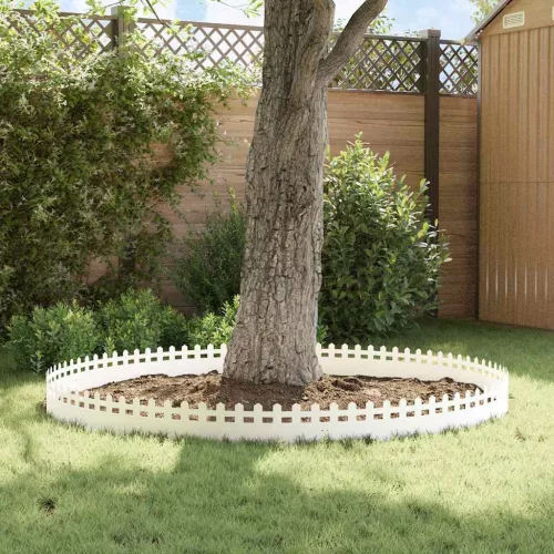  Gyepszegélyek 30 pcs Fehér 103 x 0,05 x 22 cm Acél