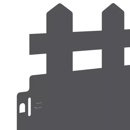  Gyepszegélyek 30 pcs Antracit 103 x 0,05 x 22 cm Acél