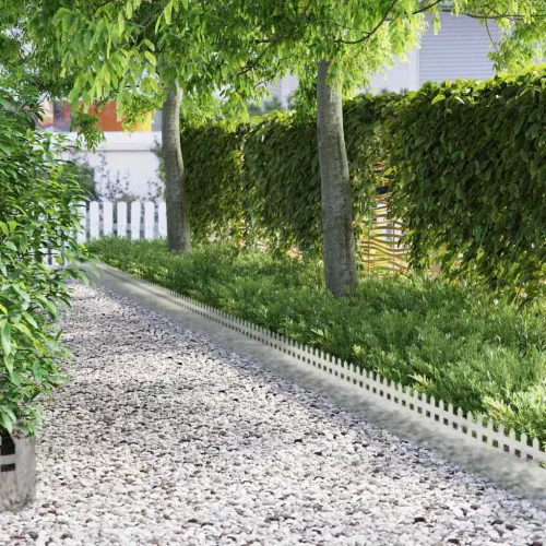  Gyepszegélyek 10 pcs Ezüst 103 x 0,05 x 22 cm Rozsdamentes acél