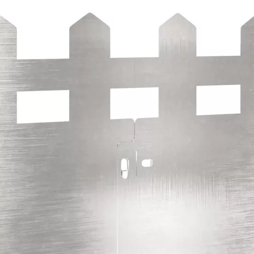  Gyepszegélyek 10 pcs Ezüst 103 x 0,05 x 22 cm Rozsdamentes acél