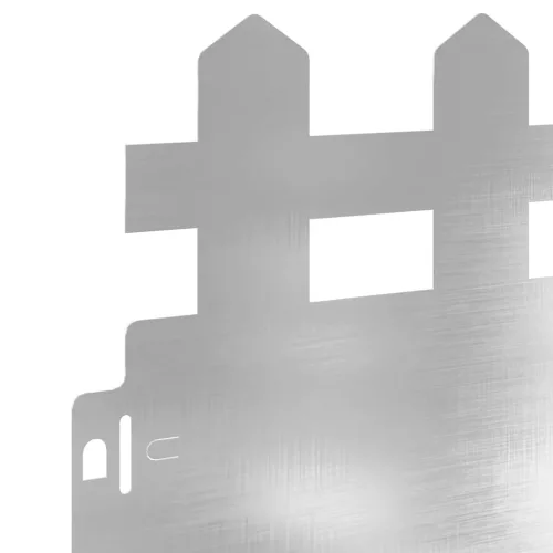  Gyepszegélyek 20 pcs Ezüst 103 x 0,05 x 22 cm Rozsdamentes acél