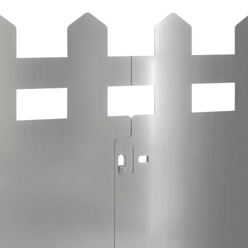  Gyepszegélyek 20 pcs Ezüst 103 x 0,05 x 22 cm Horganyzott acél