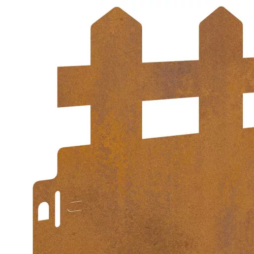  Gyepszegélyek 30 pcs Rozsdás 103 x 0,05 x 22 cm