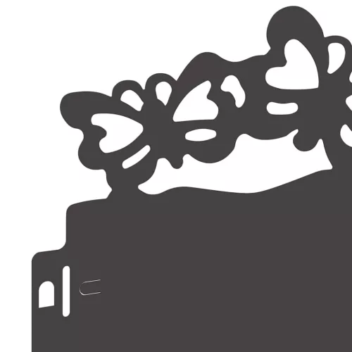  Gyepszegélyek 20 pcs Fekete 103 x 0,05 x 22 cm Acél