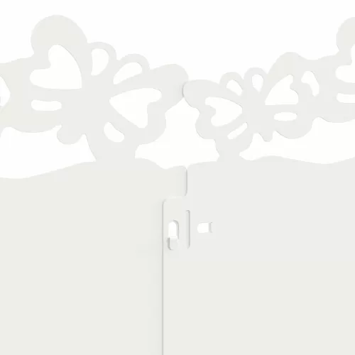  Gyepszegélyek 10 pcs Fehér 103 x 0,05 x 22 cm Acél