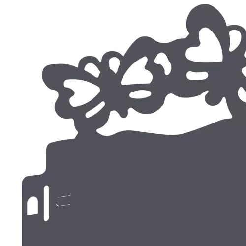  Gyepszegélyek 30 pcs Antracit 103 x 0,05 x 22 cm Acél