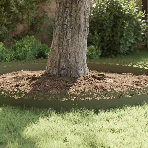  Gyepszegélyek 20 pcs Olajzöld 103 x 0,05 x 22 cm Acél