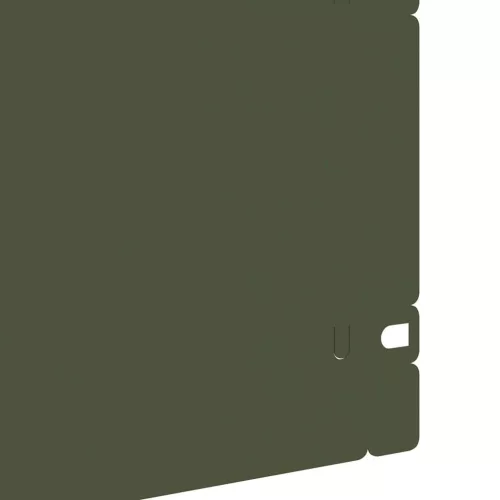  Gyepszegélyek 30 pcs Olajzöld 103 x 0,05 x 22 cm Acél