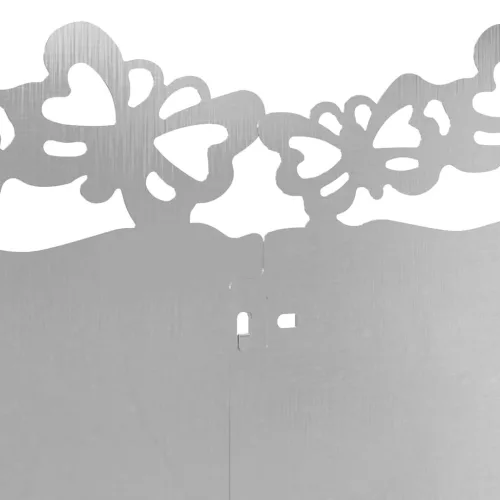  Gyepszegélyek 10 pcs Ezüst 103 x 0,05 x 22 cm Rozsdamentes acél