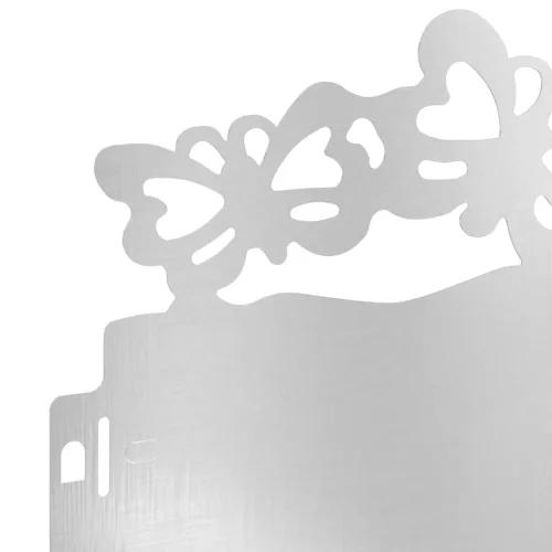  Gyepszegélyek 30 pcs Ezüst 103 x 0,05 x 22 cm Rozsdamentes acél