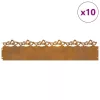  Gyepszegélyek 10 pcs Rozsdás 103 x 0,05 x 22 cm