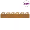  Gyepszegélyek 30 pcs Rozsdás 103 x 0,05 x 22 cm