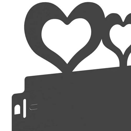  Gyepszegélyek 20 pcs Fekete 103 x 0,05 x 22 cm Acél