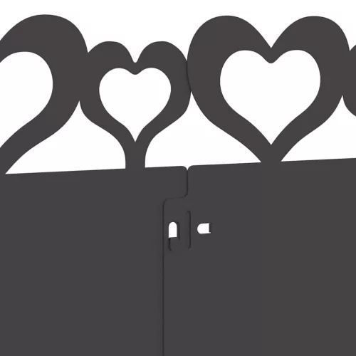  Gyepszegélyek 30 pcs Fekete 103 x 0,05 x 22 cm Acél