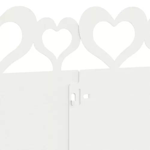  Gyepszegélyek 10 pcs Fehér 103 x 0,05 x 22 cm Acél