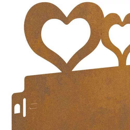  Gyepszegélyek 20 pcs Rozsdás 103 x 0,05 x 22 cm