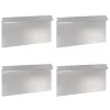  Csiga kerítés 4 pcs Ezüst 50 x 3,5 x 25 cm Rozsdamentes acél