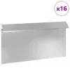  Csiga kerítés 16 pcs Ezüst 50 x 3,5 x 25 cm Rozsdamentes acél