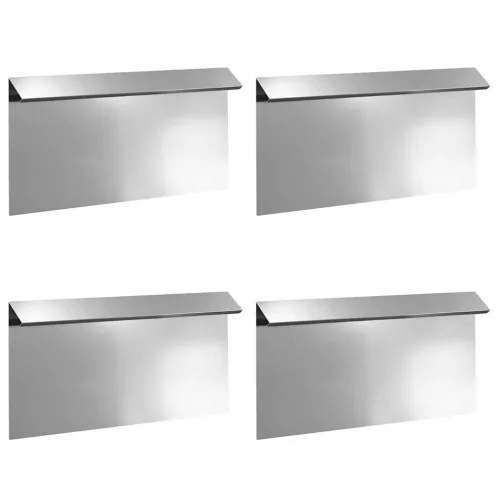  Csiga kerítés 4 pcs Ezüst 50 x 3,5 x 25 cm Horganyzott acél