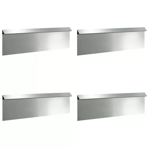  Csiga kerítés 4 pcs Ezüst 100 x 3,5 x 25 cm Horganyzott acél