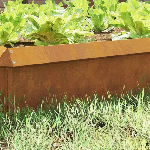  Csiga kerítés Rozsdás 100 x 3,5 x 25 cm Időjárásálló acél