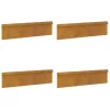  Csiga kerítés 4 pcs Rozsdás 100 x 3,5 x 25 cm Időjárásálló acél