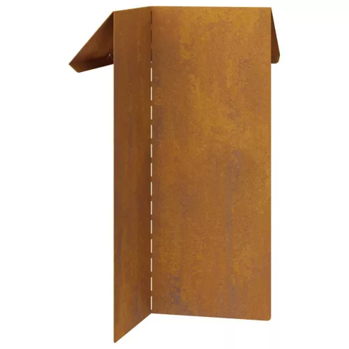  Csiga kerítés Rozsdás 13,5 x 13,5 x 25 cm Időjárásálló acél