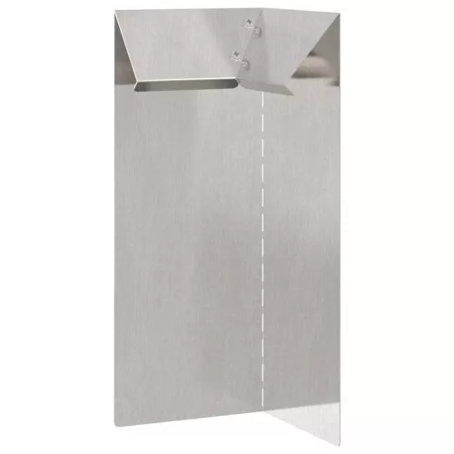  Csiga kerítés 4 pcs Ezüst 10 x 10 x 25 cm Rozsdamentes acél