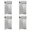  Csiga kerítés 4 pcs Ezüst 10 x 10 x 25 cm Horganyzott acél