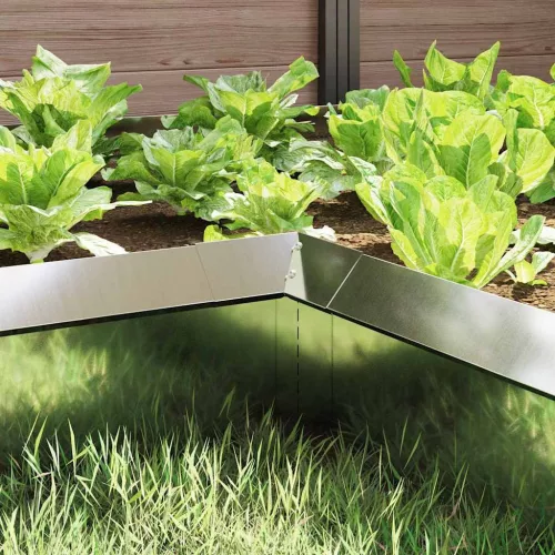  Csiga kerítés 4 pcs Ezüst 10 x 10 x 25 cm Horganyzott acél