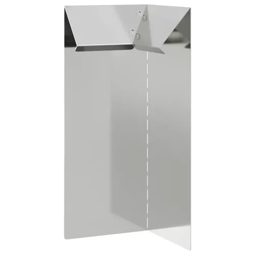  Csiga kerítés 4 pcs Ezüst 10 x 10 x 25 cm Horganyzott acél