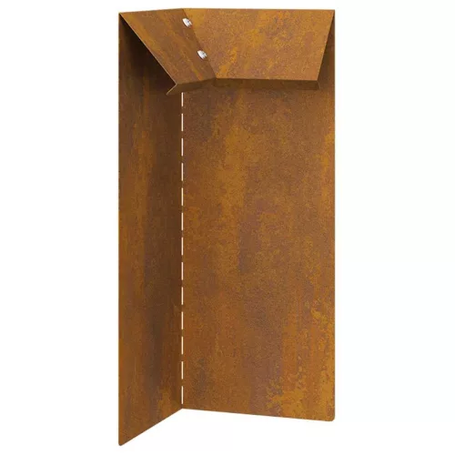  Csiga kerítés Rozsdás 10 x 10 x 25 cm Időjárásálló acél