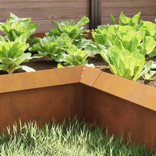  Csiga kerítés Rozsdás 10 x 10 x 25 cm Időjárásálló acél