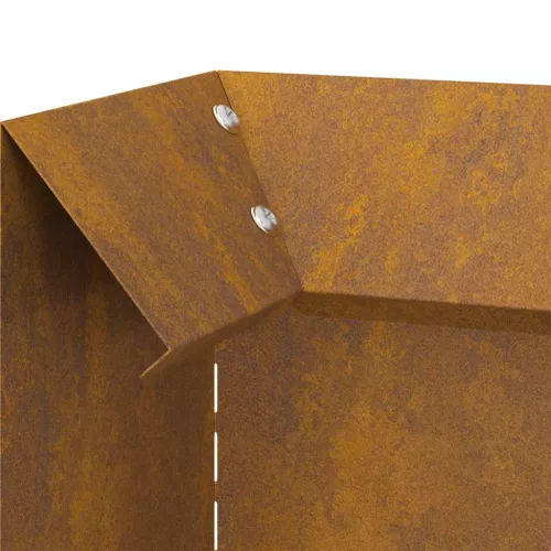  Csiga kerítés Rozsdás 10 x 10 x 25 cm Időjárásálló acél