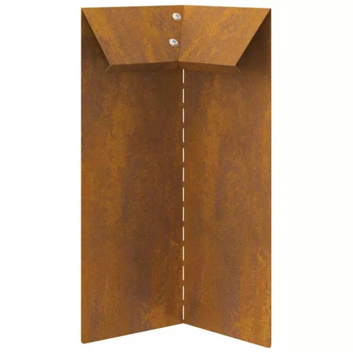  Csiga kerítés 4 pcs Rozsdás 10 x 10 x 25 cm Időjárásálló acél