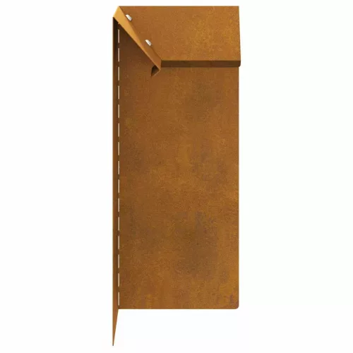  Csiga kerítés 4 pcs Rozsdás 10 x 10 x 25 cm Időjárásálló acél