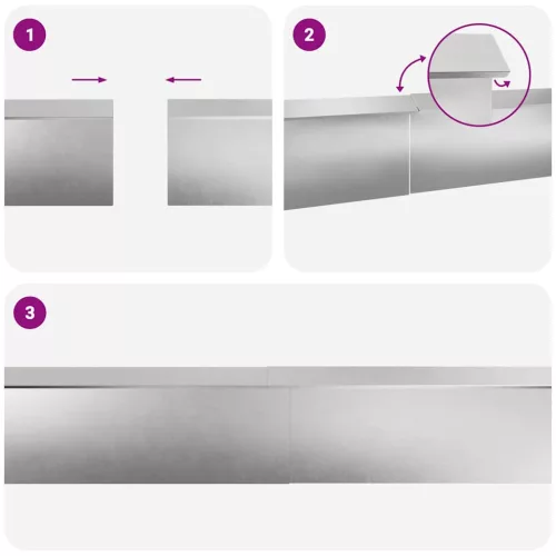  Csiga kerítések 8 pcs Ezüst Rozsdamentes acél