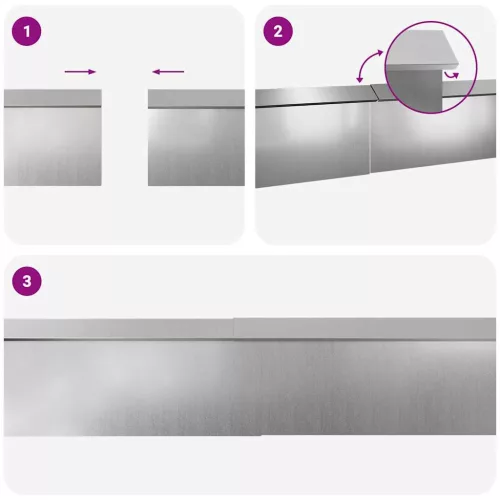  Csiga kerítések 8 pcs Ezüst Horganyzott acél