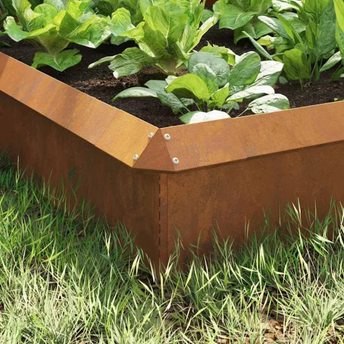  Csiga kerítések 8 pcs Rozsdás Időjárásálló acél