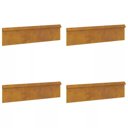  Csiga kerítések 8 pcs Rozsdás Időjárásálló acél