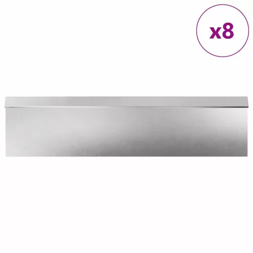  Csiga kerítések 12 pcs Ezüst Rozsdamentes acél