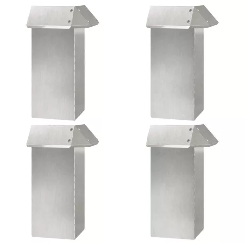  Csiga kerítések 12 pcs Ezüst Rozsdamentes acél